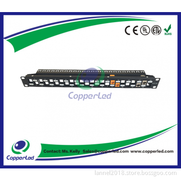 UTP Crossed Blank Patch Panel 24Port